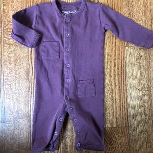 L’ovedbaby maroonish purple romper